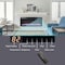 Edendirect 44 in. Wall Mount Electric Fireplace with Remote and Multi Color Flame , LED Light Heater in Black ZR-W1769P171421 - alternate 5