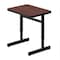 Correll HPL Student Desk, 20 in D X 27 in W X Particleboard, Mahogany W/ Black Band CSA2027-20 - alternate 1