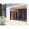Vdomdoors Front Exterior Prehung Aluminum Double Doors Ronex1033 Teak 2 Sidelights Mirrored Clear Glass Entry RONEX1033DEXD-OAK-W16+72+16xH80-RH-O - alternate 2