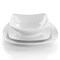 Elama Newman 18 Piece Square Porcelain Dinnerware Set in White EL-NEWMAN18 - alternate 4