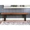 Homeroots 66" Brown And Black Solid Wood Dining bench 522084 - alternate 4