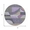 Homeroots 8' Purple Gray And Beige Round Geometric Washable Indoor Outdoor Area Rug 616738 - alternate 5