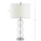 Jonathan Y Bella 27" Glass Triple-Sphere LED Table Lamp, Clear/Chrome, 2PK JYL1070D-SET2 - alternate 5