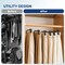 Simple Deluxe Pants Hangers, Heavy Duty Skirt Hangers with Non-Slip Clips, Black, 10PK HKHANGPANT10BLK - alternate 2