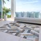 Homeroots 10' X 14' Brown Geometric Washable Indoor Outdoor Area Rug 608045 - alternate 2