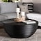 Bali & Pari Tokyo Laminated Natural Rattan Coffee Table, Black 259-14300-ZORO - alternate 2