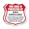 Signmission Video Surveillance Shield Sign This Area, 12 inch X 12 inch, Aluminum Metal Sign, 2PK SHI-A-2PACK-12-473 - alternate 1