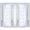 Vdomdoors Front Exterior Prehung Metal-Plastic Double Doors / MANUX 8088 White Silk / 2 Sidelites Exterior Wi MANUX8088DEXD-WS-RH-W12+72+12xH80 - alternate 1
