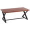 Amerihome Acacia Cross Leg Coffee Table AWCLCT - alternate 1