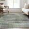 Homeroots 5' X 8' Artichoke Green Purple And Fern Green Striped Washable Indoor Outdoor Area Rug 588041 - alternate 4