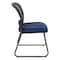 Office Star Products ProGrid Titanium & Black Visitors Chair, Sled Base, Icon Blue 86725R-225 - alternate 2