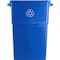 Genuine Joe 23 Gallon Recycling Container - 30 x 22.5 x 11 - Blue - 1 Each GJO57258 - alternate 1