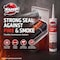Krakenbond Fire Block Acrylic Caulk for Stone, Concrete, Cement, Heat Resistant, Paintable, 10.1 oz, White, 12PK KR1201FRS-12 - alternate 2
