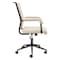 Homeroots Beige and Black Adjustable Height Swivel Rolling Office Chair 571401 - alternate 5