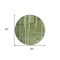 Homeroots 8' Green And Gray Round Striped Washable Indoor Outdoor Area Rug 602775 - alternate 5