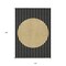 Homeroots 10' X 14' Black And Beige Striped Washable Indoor Outdoor Area Rug 597150 - alternate 3