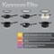 Kenmore Elite Grayson 9 Piece Nonstick Aluminum Stackable Cookware Set in Black 82912.09 - alternate 2