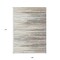 Homeroots 9' X 12' Ivory Brown And Gray Striped Washable Indoor Outdoor Area Rug 597257 - alternate 4