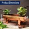 Kings County Tools Copper Window Planter Box for Indoor & Outdoor Use Large Rectangle Flower Pots Outdoor Planters GW86A09-08 - alternate 2