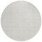 Homeroots 8' Ivory And Gray Round Abstract Washable Indoor Outdoor Area Rug 594943 - alternate 3