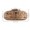 Jonathan Y Archer 20.25" 4-Light Coastal Bohemian 6-Speed Metal/Seagrass Mobile-App/Remote-Controlled Lantern L JYL9733A - alternate 5