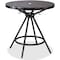 Safco Round Outdoor/Indoor Table, Steel, 30", Black, Sheet Metal, Black 4361BL - alternate 1