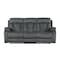 Homeroots 40" Modern Grey Fabric Sofa 329387 - alternate 1