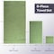 Lavish Home 6 Piece Bathroom Towels Set 100% Cotton with 2 Wash Cloths, 2 Hand Cloths, and 2 Bath Towel, Green 67-0016-G - alternate 3