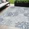 Homeroots 5' X 7' Navy Blue Ivory And Blue Nautical Indoor Outdoor Area Rug 552499 - alternate 3