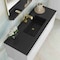 James Martin Vanities 47.3'' Single Vanity, Glossy White, Champagne Brass Base w/ Charcoal Black Composite Stone Top 805-V47.3-GW-CB-CH - alternate 2