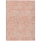 Homeroots 3' X 5' Salmon And Ivory Abstract Washable Indoor Outdoor Area Rug 599754 - alternate 3