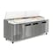 Koolmore 92 In. Three Door Commercial Pizza Prep Refrigerator in Stainless-Steel KM-RPPS-3DSS KM-RPPS-3DSS - alternate 1