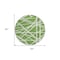 Homeroots 8' Green And Ivory Round Geometric Washable Indoor Outdoor Area Rug 600446 - alternate 4