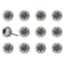 Homeroots 1.5" X 1.5" X 1.5" Black White Copper Knobs, 12PK 321678 - alternate 3
