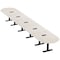 Skutchi Designs 22ft Racetrack Conference Table With Power | Harmony Series | 22 Person Meeting Room Table HAR-RAC-48X264-T.BK-K458-EBLK - alternate 1