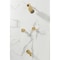 Kingston Brass Double-Handle Tub and Shower Faucet with Knurled Handle, Polished Brass KBX8142KNL - alternate 3