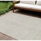 Homeroots 8' X 10' Beige And Gray Chevron Washable Indoor Outdoor Area Rug 596240 - alternate 1