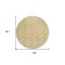 Homeroots 8' Gold And Beige Round Geometric Washable Indoor Outdoor Area Rug 594997 - alternate 2