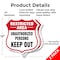 Signmission Restricted Area Shield Sign Unauthorized, 12 inch X 12 inch, Aluminum Metal Sign, 2PK SHI-A-2PACK-12-457 - alternate 2