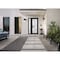 Vdomdoors Front Exterior Prehung FiberGlass Door Frosted Glass / Manux 8102 Matte Black / Sidelight Exterior MANUX8102EXD-BLK-W30+12 x H80-LH - alternate 3