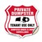 Signmission Private Dumpster Shield Sign Tenant Use, 6 inch X 6 inch, Vinyl Decal, 2PK SHI-D-2PACK-6-438 - alternate 1