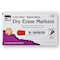 Charles Leonard Dry Erase Markers, Barrel Style, Chisel Tip, Red, 12PK 47930 - alternate 2