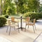 Flash Furniture Lila  Beige Rattan Indoor-Outdoor Restaurant Stack Chair, PK4 4-TLH-037-BGE-GG - alternate 5