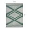 World Rug Gallery Contemporary Geometric Stripe Weather Resistant Reversible Indoor/Outdoor Rug 5 ft x 7 ft Green WR109GREEN5X7 - alternate 2