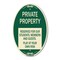 Signmission Private Property - Reserved for Our Students , 12 In X 18 In Architectural, Heavy Gauge Aluminum A-OV-G-1218-23250 - alternate 1