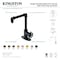 Kingston Brass One-Handle Single-Hole Bathroom Faucet with Deck Plate and Push Pop-Up Drain, Brushed Nickel KSD144RXBN - alternate 2