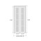Sartodoors Sliding Closet Bi-fold Doors, Felicia 3599 White Silk with Clear Glass, Sturdy Tracks Moldings Tri FELICIA3599BF-BEM-36 x 96 (2* 18x96) - alternate 3