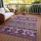Homeroots 8' X 10' Purple Plum And Gray Tribal Washable Indoor Outdoor Area Rug 615425 - alternate 3
