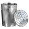 Gardenised 20 gal Round Outdoor Can, Silver, Galvanized Steel, 17.5 in QI004755 - alternate 4