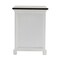 Homeroots 24" White and Brown Three Drawer Wood Nightstand 397619 - alternate 4